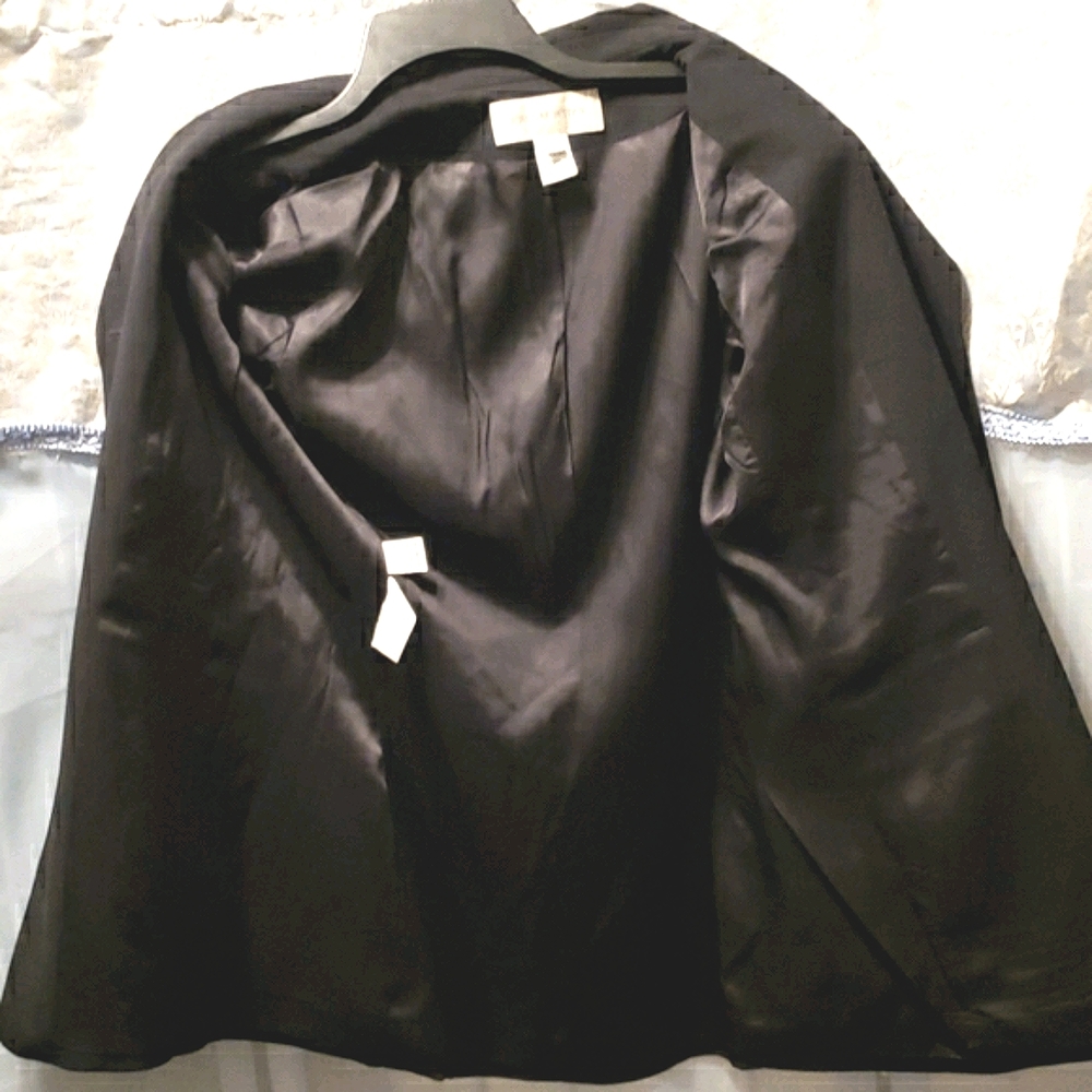 JONES NEW YORK PURE WOOL BLK 3-BUTTON BLAZER SZ 6 - Picture 8 of 8
